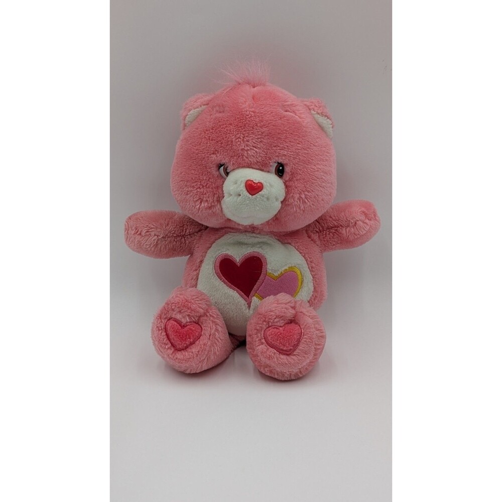 Care Bears Love-A-Lot Bear / 13" Plush Stuffed Pink / Vintage 2002